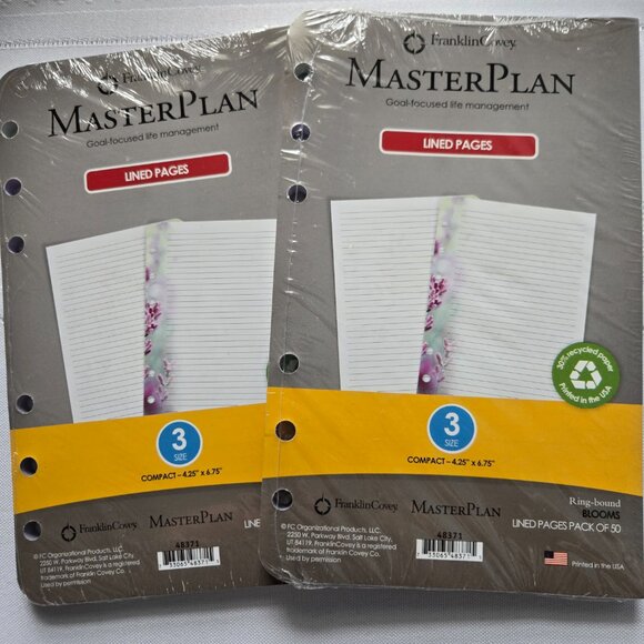 Franklin Covey Burgundy Rose Patterned Leather Day Planner 7 x 5 - Picture 5 of 8